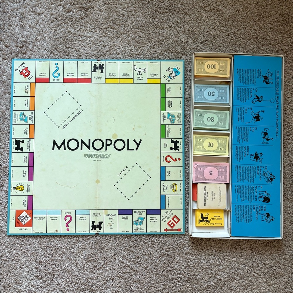 1970 Monopoly Board Game - Picture 7 of 10